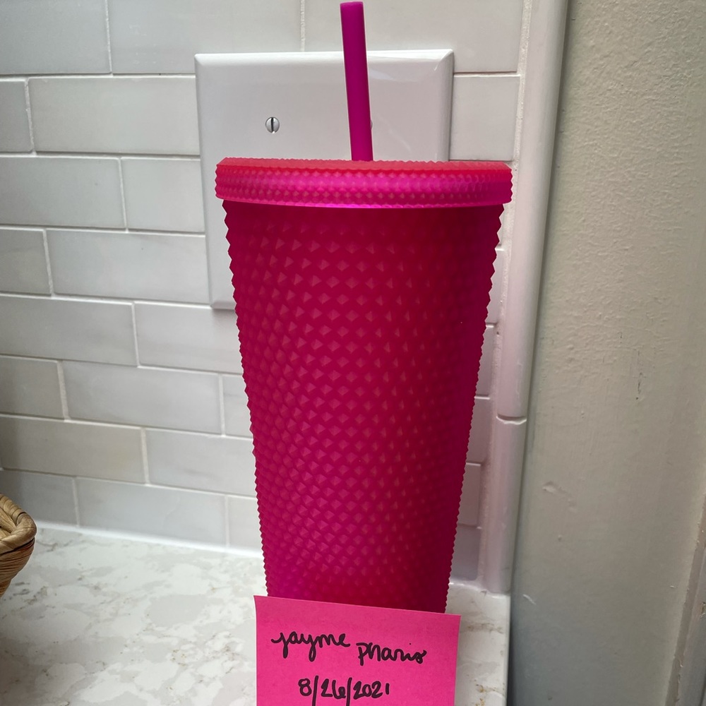 Pink Studded Starbucks Cup